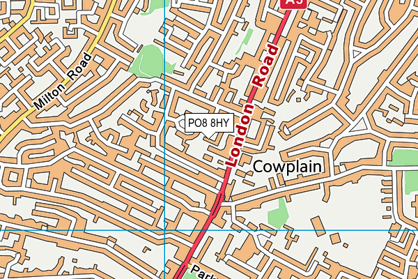 PO8 8HY map - OS VectorMap District (Ordnance Survey) PO8 8HY map - OS VectorMap District (Ordnance Survey)