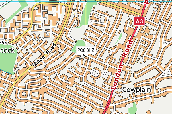 PO8 8HZ map - OS VectorMap District (Ordnance Survey) PO8 8HZ map - OS VectorMap District (Ordnance Survey)