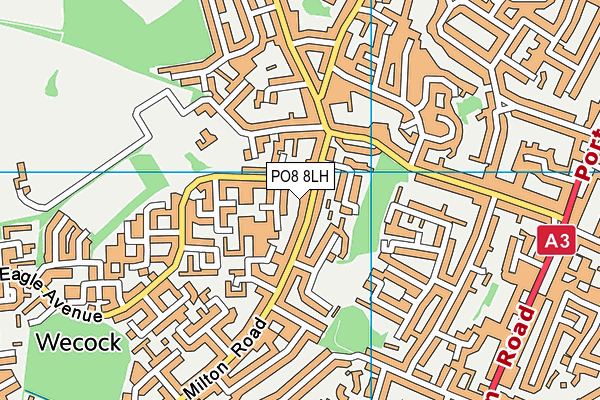 PO8 8LH map - OS VectorMap District (Ordnance Survey) PO8 8LH map - OS VectorMap District (Ordnance Survey)