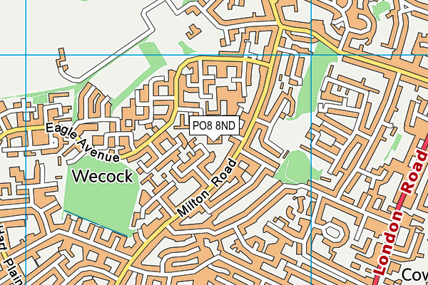 PO8 8ND map - OS VectorMap District (Ordnance Survey) PO8 8ND map - OS VectorMap District (Ordnance Survey)
