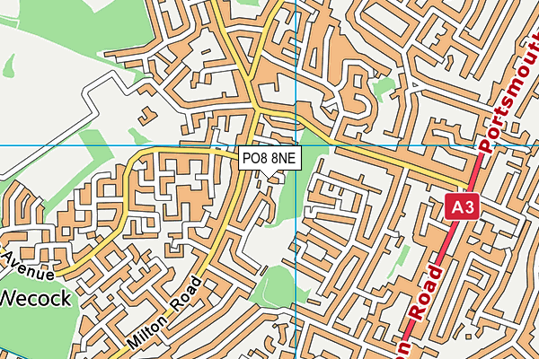 PO8 8NE map - OS VectorMap District (Ordnance Survey) PO8 8NE map - OS VectorMap District (Ordnance Survey)