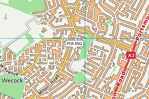 PO8 8NQ map - OS VectorMap District (Ordnance Survey) PO8 8NQ map - OS VectorMap District (Ordnance Survey)