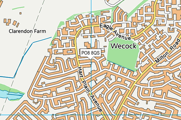 PO8 8QS map - OS VectorMap District (Ordnance Survey) PO8 8QS map - OS VectorMap District (Ordnance Survey)
