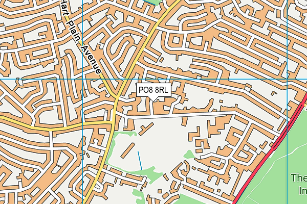 PO8 8RL map - OS VectorMap District (Ordnance Survey) PO8 8RL map - OS VectorMap District (Ordnance Survey)