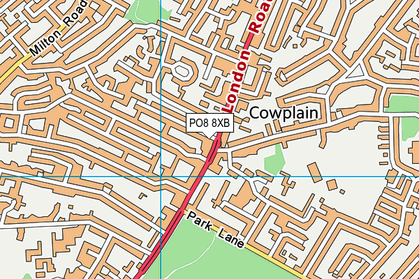 PO8 8XB map - OS VectorMap District (Ordnance Survey) PO8 8XB map - OS VectorMap District (Ordnance Survey)