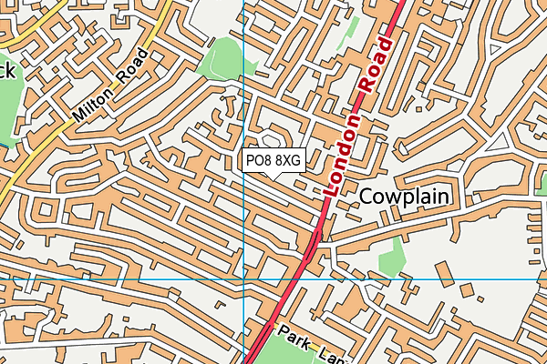 PO8 8XG map - OS VectorMap District (Ordnance Survey) PO8 8XG map - OS VectorMap District (Ordnance Survey)