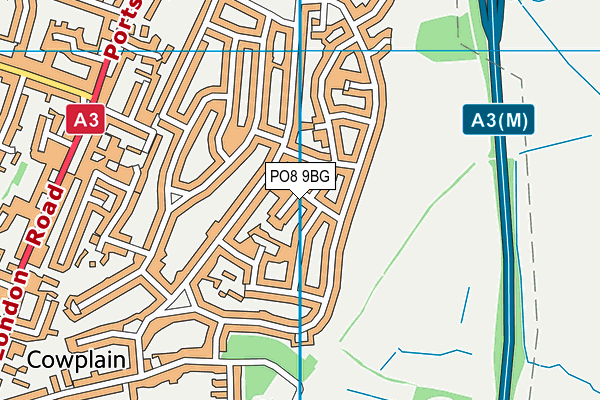 PO8 9BG map - OS VectorMap District (Ordnance Survey) PO8 9BG map - OS VectorMap District (Ordnance Survey)
