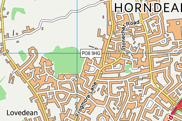 PO8 9HG map - OS VectorMap District (Ordnance Survey) PO8 9HG map - OS VectorMap District (Ordnance Survey)