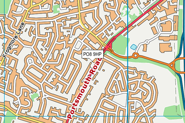 PO8 9HP map - OS VectorMap District (Ordnance Survey) PO8 9HP map - OS VectorMap District (Ordnance Survey)