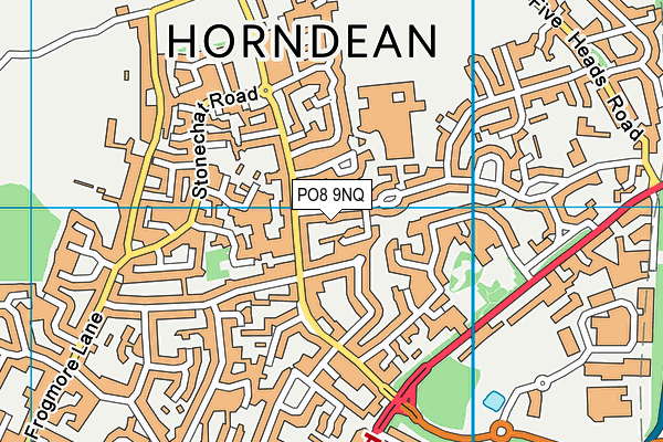 PO8 9NQ map - OS VectorMap District (Ordnance Survey) PO8 9NQ map - OS VectorMap District (Ordnance Survey)