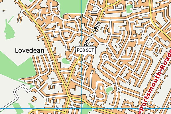 PO8 9QT map - OS VectorMap District (Ordnance Survey) PO8 9QT map - OS VectorMap District (Ordnance Survey)