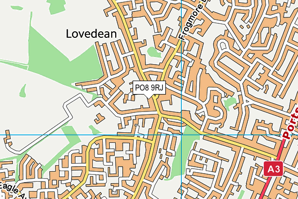 PO8 9RJ map - OS VectorMap District (Ordnance Survey) PO8 9RJ map - OS VectorMap District (Ordnance Survey)
