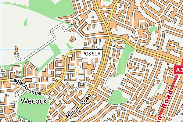 PO8 9UA map - OS VectorMap District (Ordnance Survey) PO8 9UA map - OS VectorMap District (Ordnance Survey)