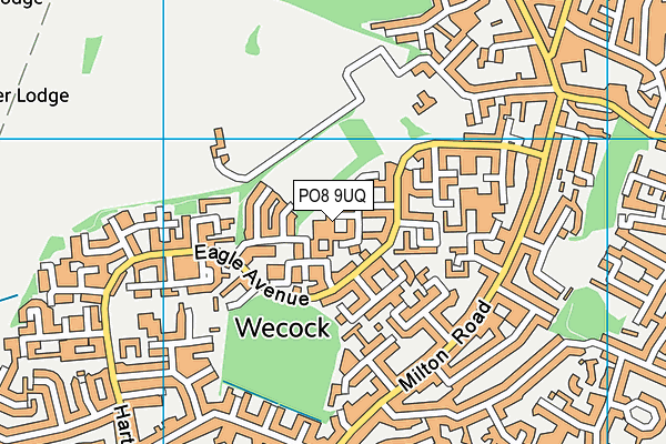 PO8 9UQ map - OS VectorMap District (Ordnance Survey) PO8 9UQ map - OS VectorMap District (Ordnance Survey)