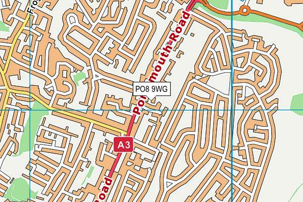 PO8 9WG map - OS VectorMap District (Ordnance Survey) PO8 9WG map - OS VectorMap District (Ordnance Survey)