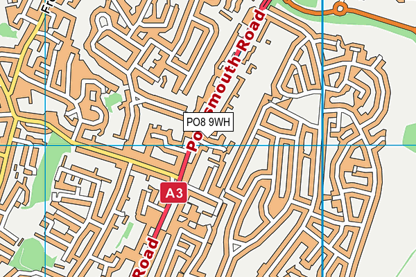 PO8 9WH map - OS VectorMap District (Ordnance Survey) PO8 9WH map - OS VectorMap District (Ordnance Survey)