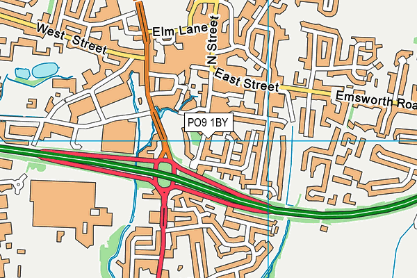 PO9 1BY map - OS VectorMap District (Ordnance Survey) PO9 1BY map - OS VectorMap District (Ordnance Survey)