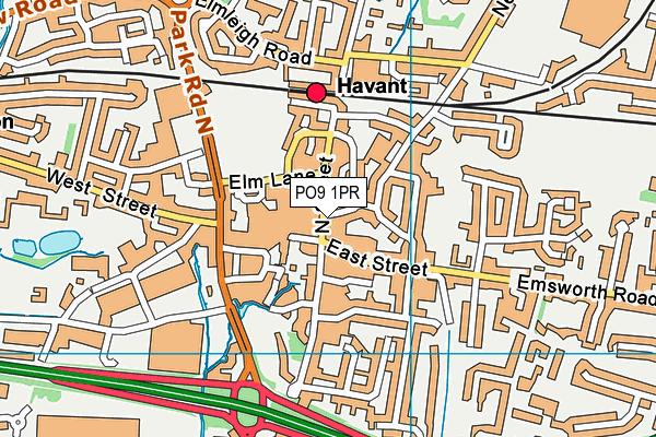 PO9 1PR map - OS VectorMap District (Ordnance Survey) PO9 1PR map - OS VectorMap District (Ordnance Survey)