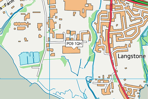 PO9 1QH map - OS VectorMap District (Ordnance Survey) PO9 1QH map - OS VectorMap District (Ordnance Survey)
