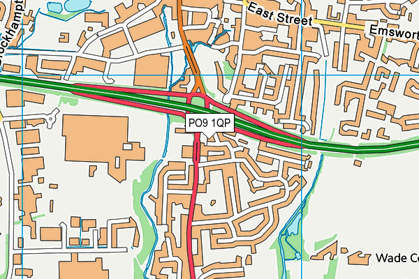 PO9 1QP map - OS VectorMap District (Ordnance Survey) PO9 1QP map - OS VectorMap District (Ordnance Survey)