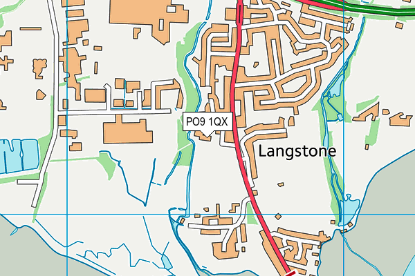 PO9 1QX map - OS VectorMap District (Ordnance Survey) PO9 1QX map - OS VectorMap District (Ordnance Survey)