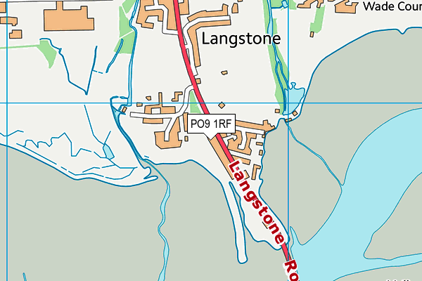 PO9 1RF map - OS VectorMap District (Ordnance Survey) PO9 1RF map - OS VectorMap District (Ordnance Survey)