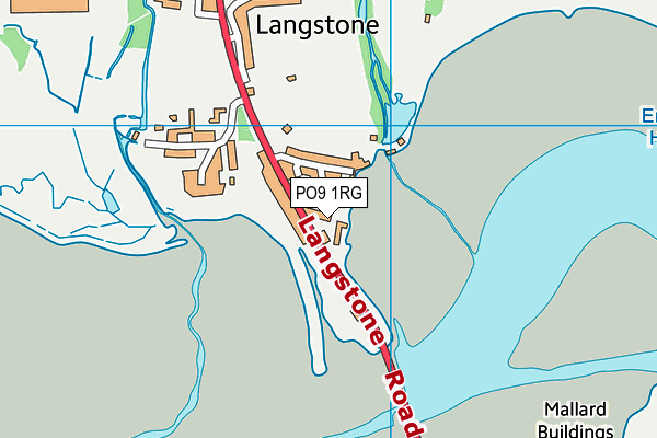 PO9 1RG map - OS VectorMap District (Ordnance Survey) PO9 1RG map - OS VectorMap District (Ordnance Survey)