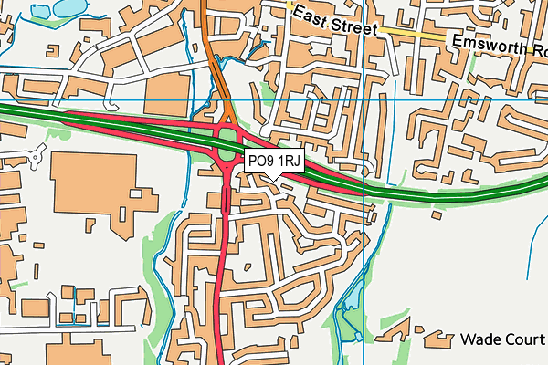 PO9 1RJ map - OS VectorMap District (Ordnance Survey) PO9 1RJ map - OS VectorMap District (Ordnance Survey)