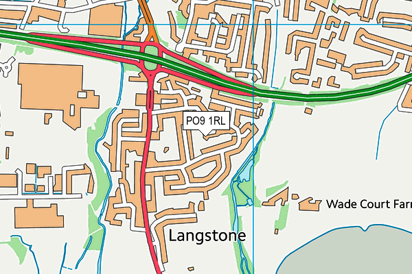 PO9 1RL map - OS VectorMap District (Ordnance Survey) PO9 1RL map - OS VectorMap District (Ordnance Survey)