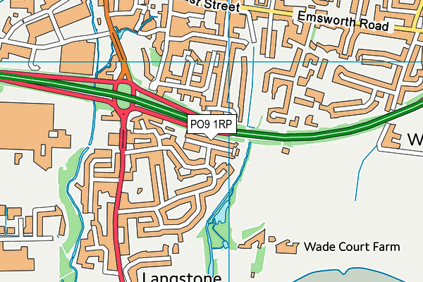PO9 1RP map - OS VectorMap District (Ordnance Survey) PO9 1RP map - OS VectorMap District (Ordnance Survey)