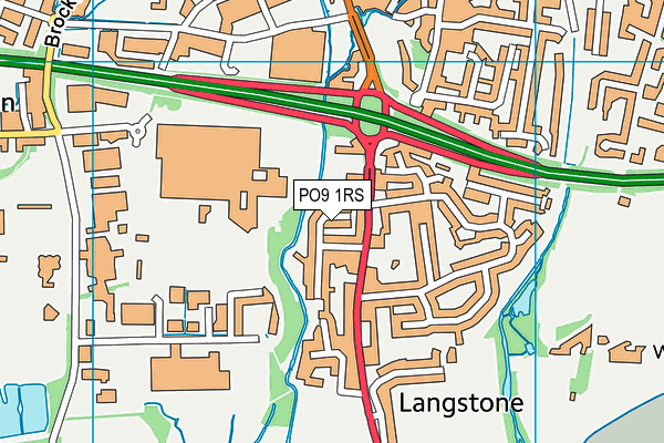 PO9 1RS map - OS VectorMap District (Ordnance Survey) PO9 1RS map - OS VectorMap District (Ordnance Survey)