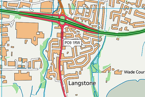 PO9 1RW map - OS VectorMap District (Ordnance Survey) PO9 1RW map - OS VectorMap District (Ordnance Survey)