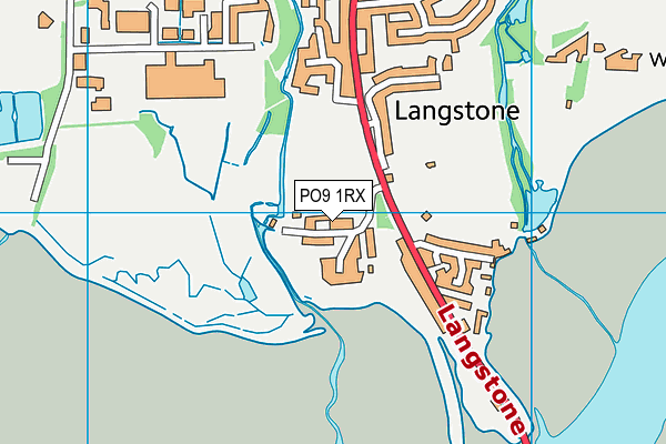 PO9 1RX map - OS VectorMap District (Ordnance Survey) PO9 1RX map - OS VectorMap District (Ordnance Survey)