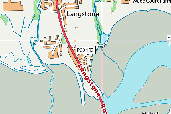 PO9 1RZ map - OS VectorMap District (Ordnance Survey) PO9 1RZ map - OS VectorMap District (Ordnance Survey)