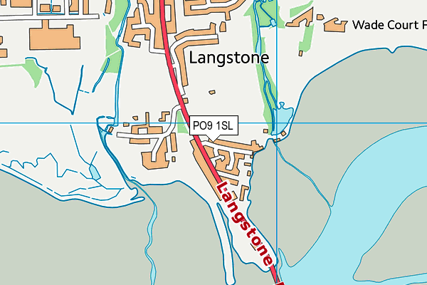 PO9 1SL map - OS VectorMap District (Ordnance Survey) PO9 1SL map - OS VectorMap District (Ordnance Survey)