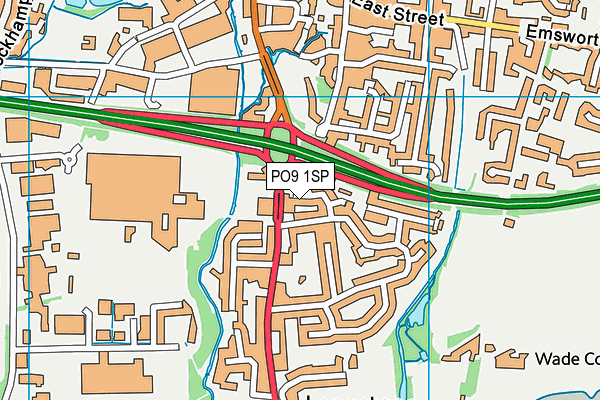 PO9 1SP map - OS VectorMap District (Ordnance Survey) PO9 1SP map - OS VectorMap District (Ordnance Survey)