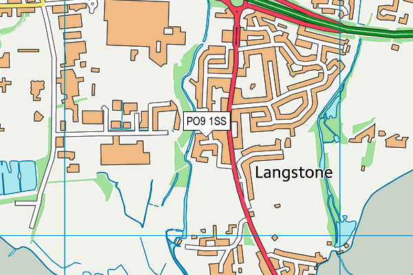 PO9 1SS map - OS VectorMap District (Ordnance Survey) PO9 1SS map - OS VectorMap District (Ordnance Survey)
