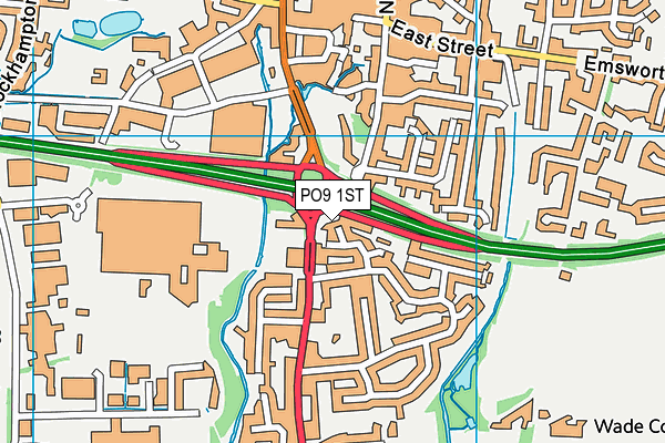 PO9 1ST map - OS VectorMap District (Ordnance Survey) PO9 1ST map - OS VectorMap District (Ordnance Survey)