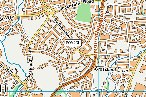 PO9 2DL map - OS VectorMap District (Ordnance Survey) PO9 2DL map - OS VectorMap District (Ordnance Survey)