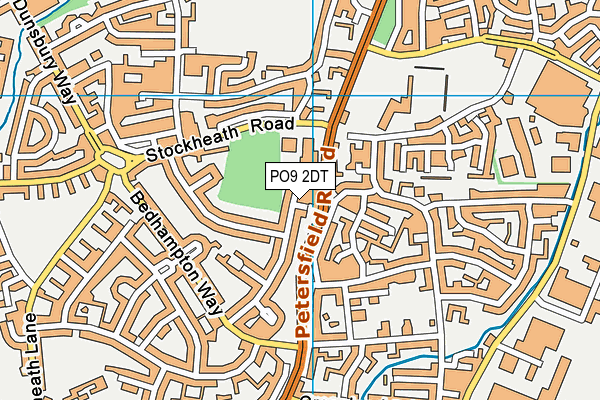PO9 2DT map - OS VectorMap District (Ordnance Survey) PO9 2DT map - OS VectorMap District (Ordnance Survey)