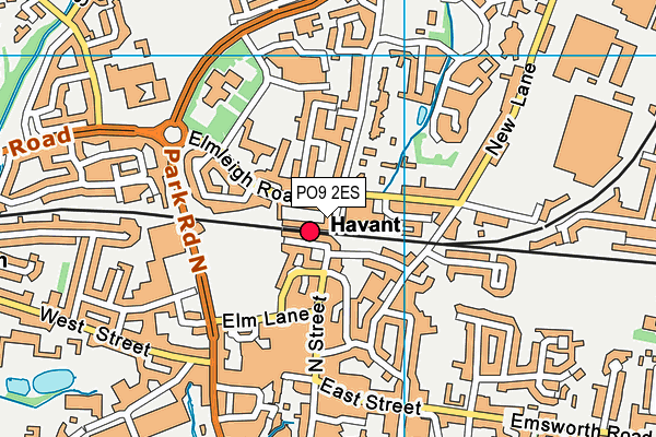 PO9 2ES map - OS VectorMap District (Ordnance Survey) PO9 2ES map - OS VectorMap District (Ordnance Survey)