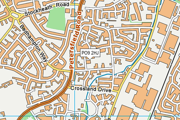 PO9 2HJ map - OS VectorMap District (Ordnance Survey) PO9 2HJ map - OS VectorMap District (Ordnance Survey)