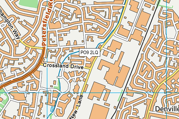 PO9 2LQ map - OS VectorMap District (Ordnance Survey) PO9 2LQ map - OS VectorMap District (Ordnance Survey)