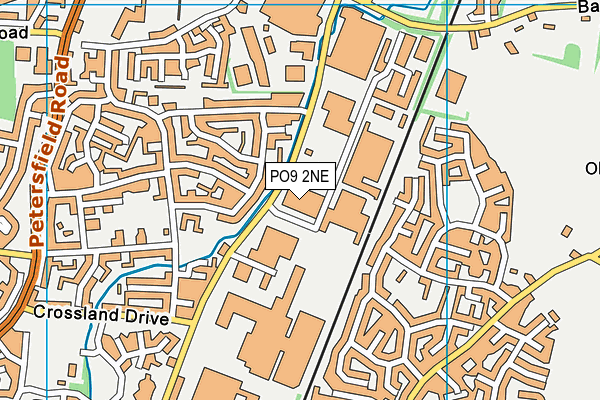PO9 2NE map - OS VectorMap District (Ordnance Survey) PO9 2NE map - OS VectorMap District (Ordnance Survey)