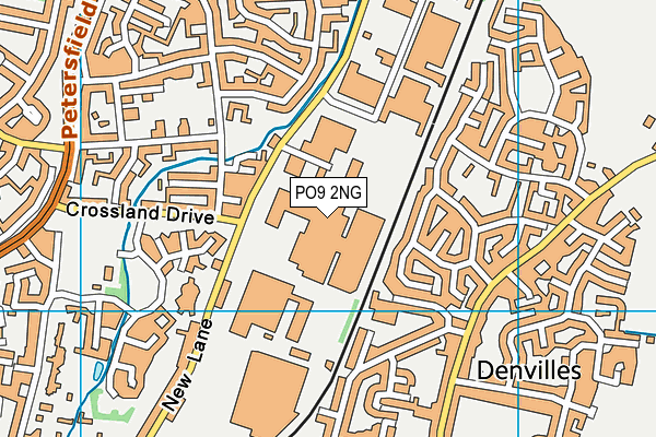 PO9 2NG map - OS VectorMap District (Ordnance Survey) PO9 2NG map - OS VectorMap District (Ordnance Survey)