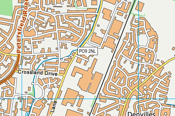 PO9 2NL map - OS VectorMap District (Ordnance Survey) PO9 2NL map - OS VectorMap District (Ordnance Survey)
