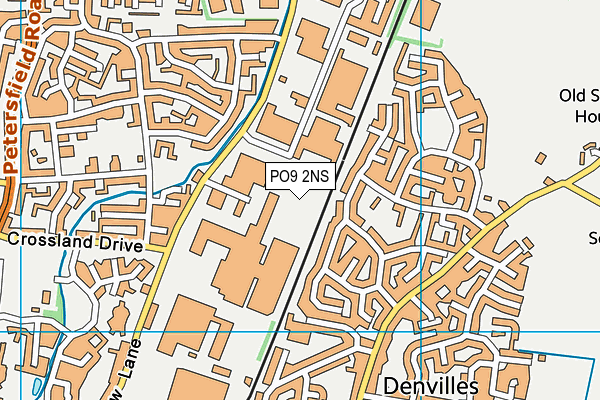 PO9 2NS map - OS VectorMap District (Ordnance Survey) PO9 2NS map - OS VectorMap District (Ordnance Survey)