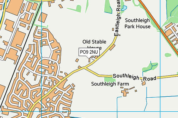 PO9 2NU map - OS VectorMap District (Ordnance Survey) PO9 2NU map - OS VectorMap District (Ordnance Survey)