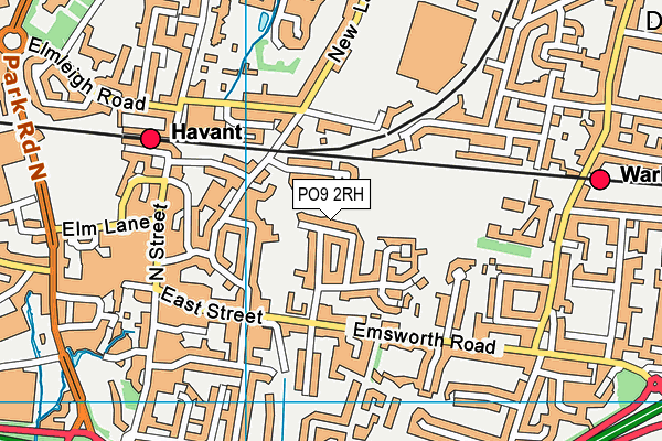 PO9 2RH map - OS VectorMap District (Ordnance Survey) PO9 2RH map - OS VectorMap District (Ordnance Survey)