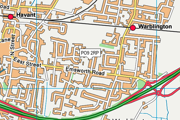 PO9 2RP map - OS VectorMap District (Ordnance Survey) PO9 2RP map - OS VectorMap District (Ordnance Survey)